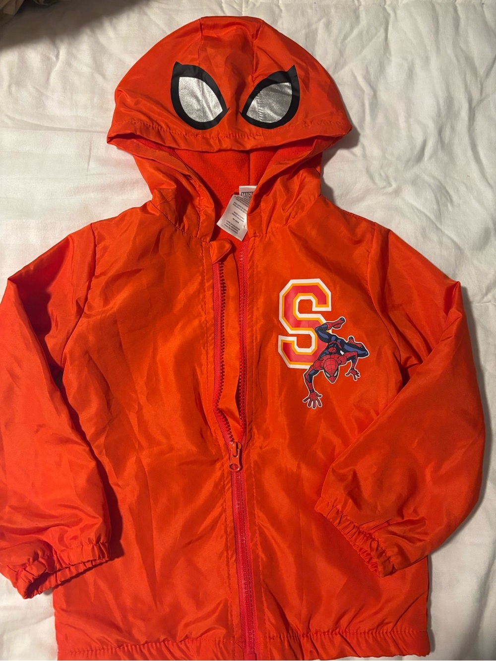 Marvel Spider-Man red wind breaker jacket